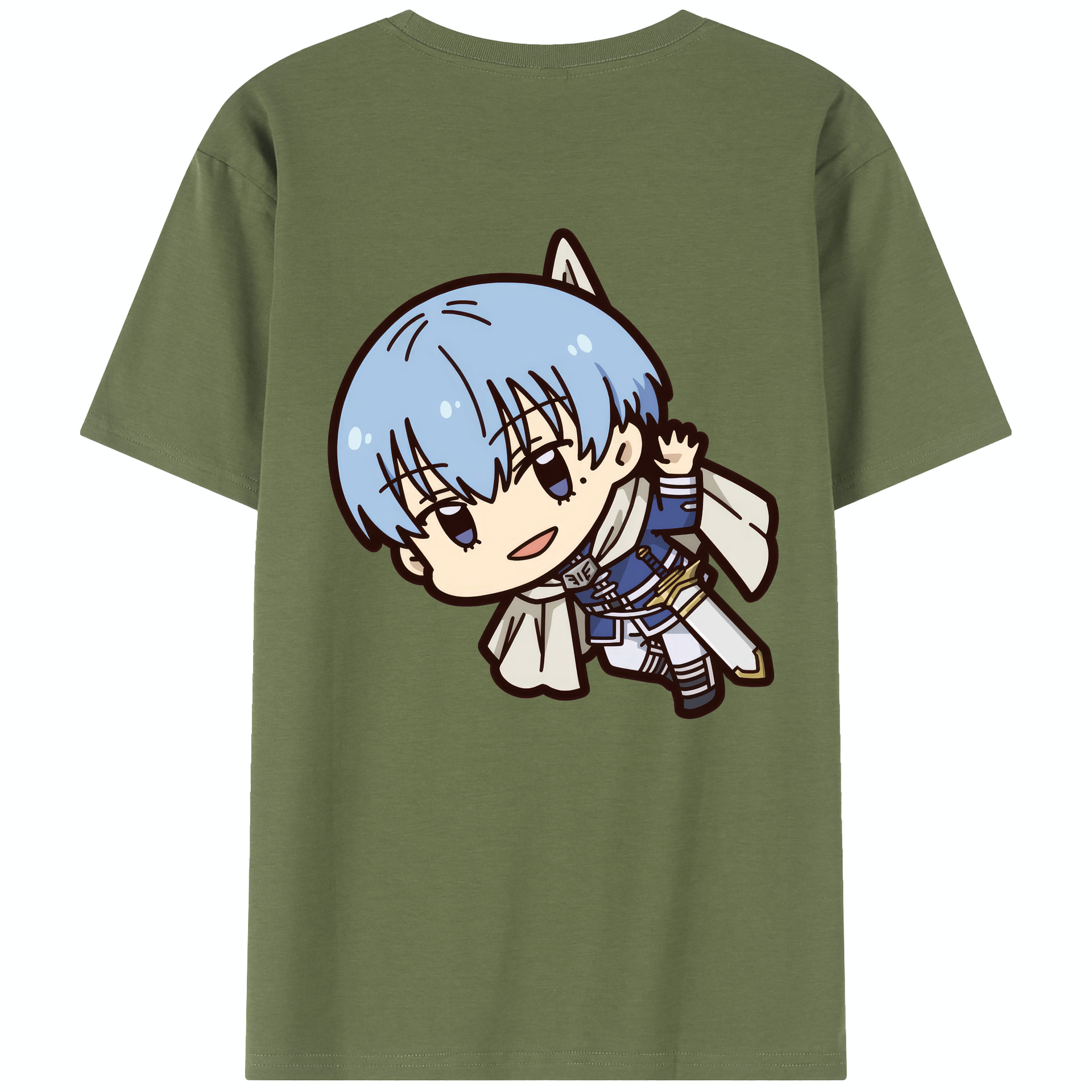 （画像用） 葬送のフリーレン Frieren 綿100％半袖Tシャツ（背面プリント）
